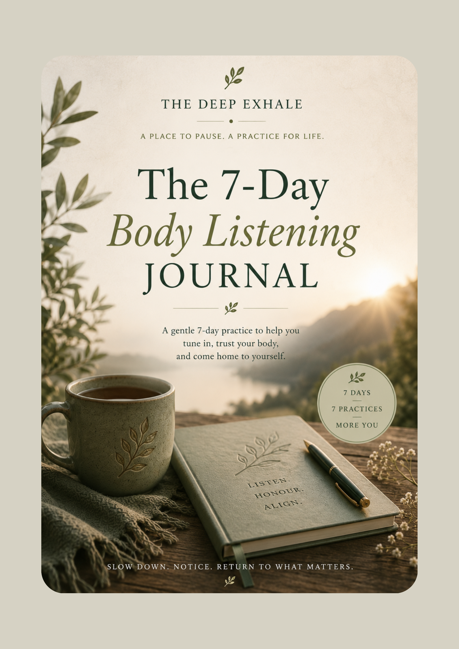 The 7-Day Body Listening Journal cover